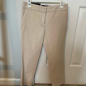 Ann Taylor Beige Trousers Devin Fit NWT